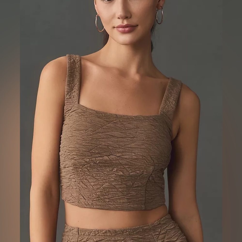 Good American Scrunchie Crop Top